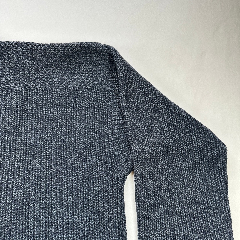 Club Room Mens 100% Cotton Shawl Collar Chunky Knit Sweater Small Dark Gray - Picture 15 of 16